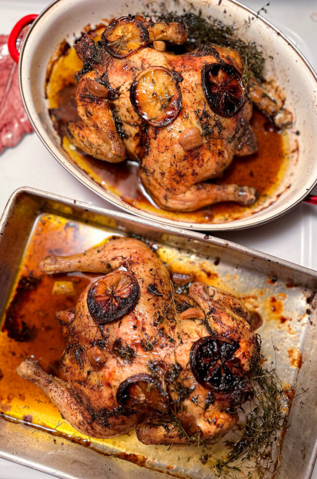 roasted whole chicken