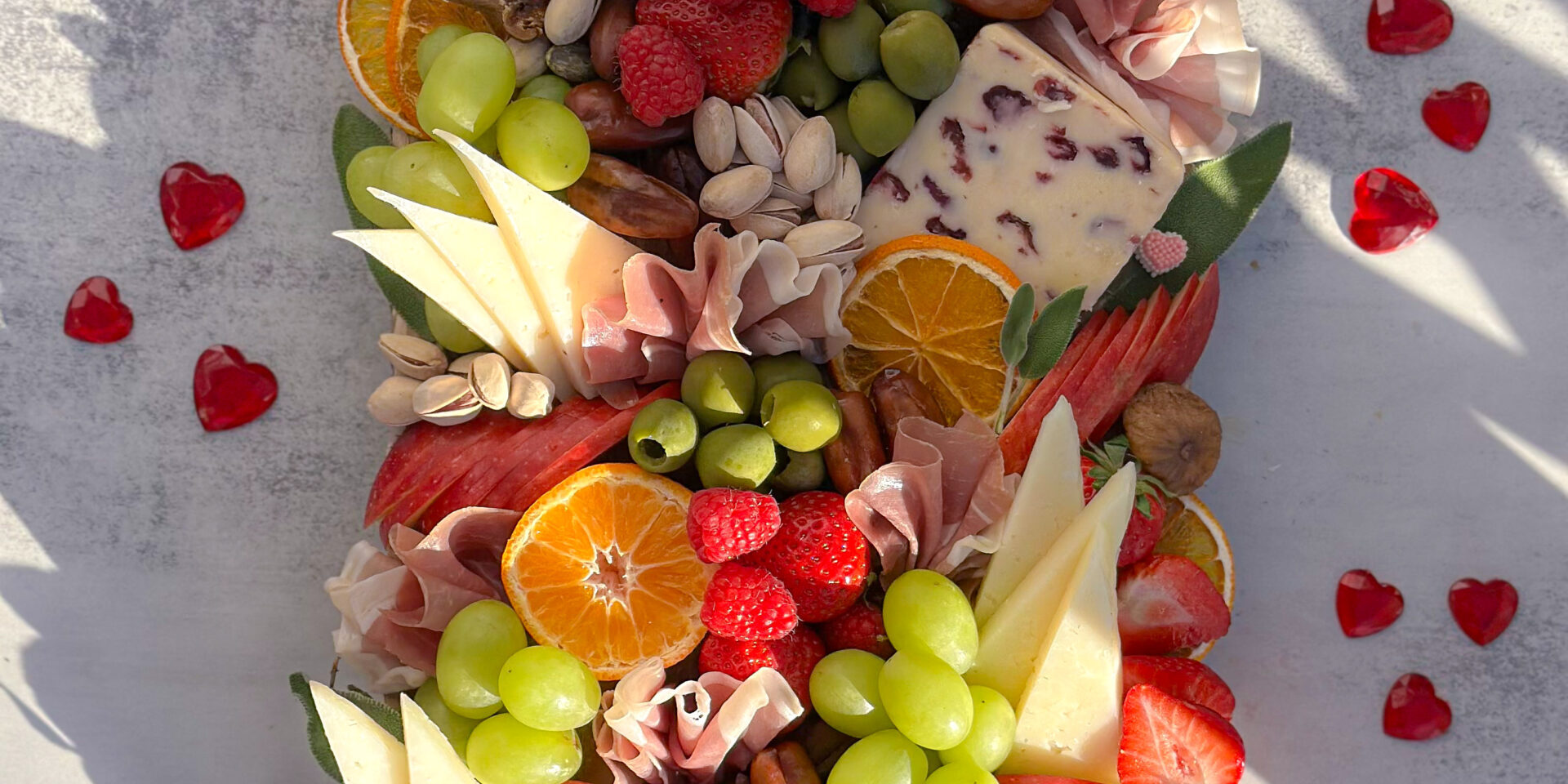 valentines day charcuterie board