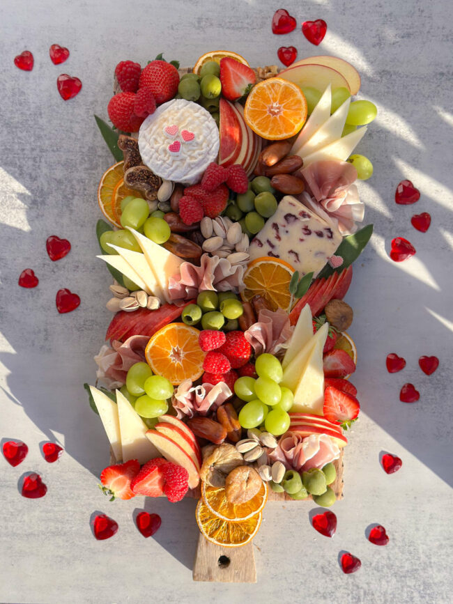 valentines day charcuterie board