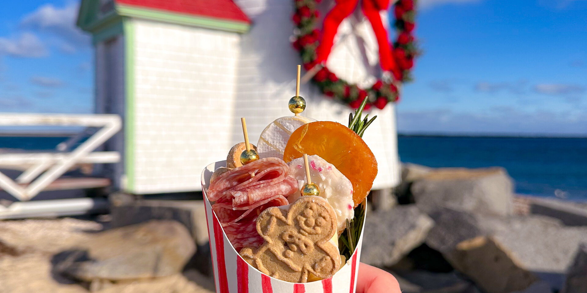 Christmas charcuterie cups