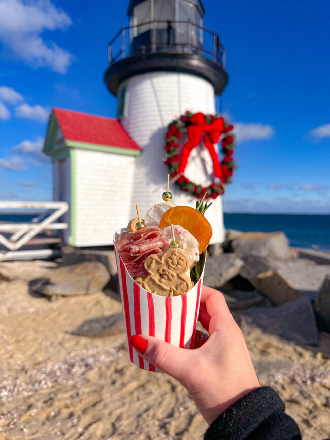 Christmas charcuterie cups